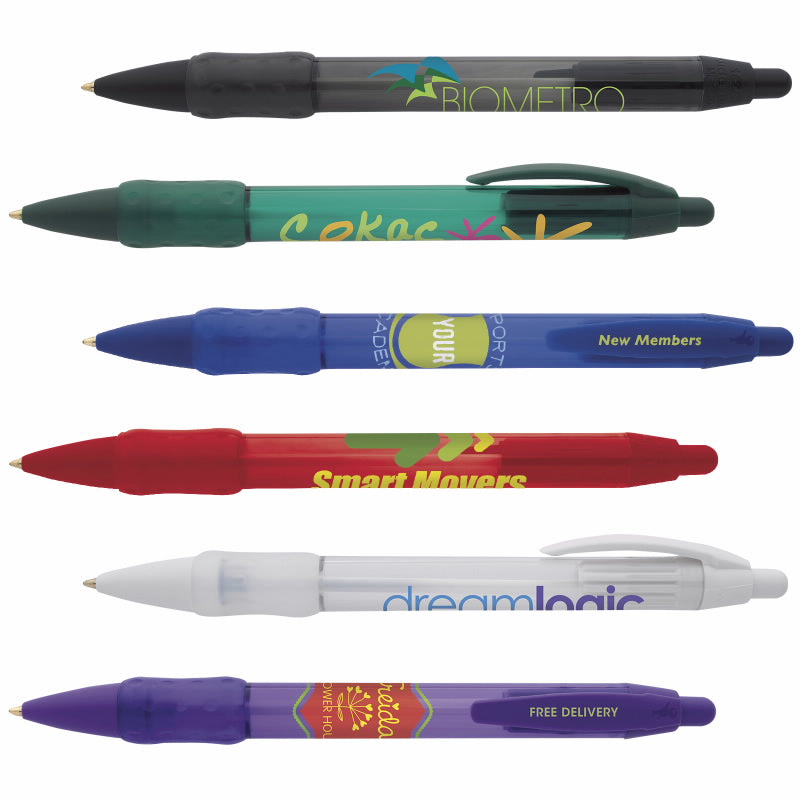  BIC WideBody Clear Grip Promotional Pens